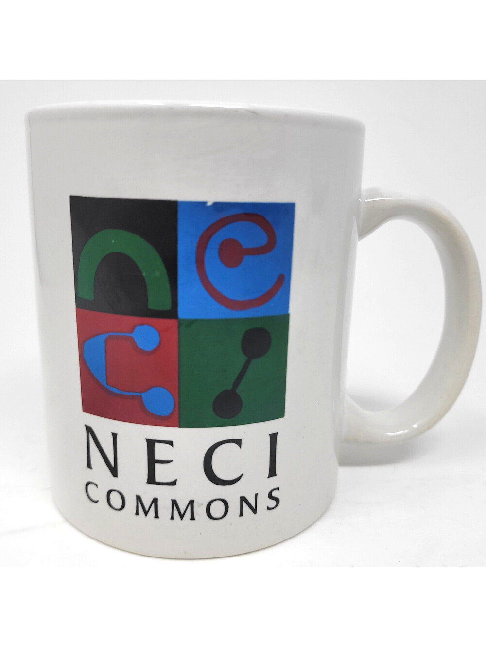 Vintage New England Culinary Institute Mug NECI Commons Burlington VT Coffee Cup